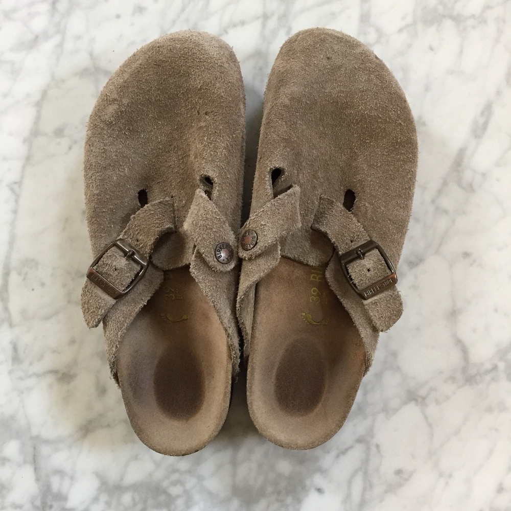 Birkenstock Boston Suede Leather Taupe